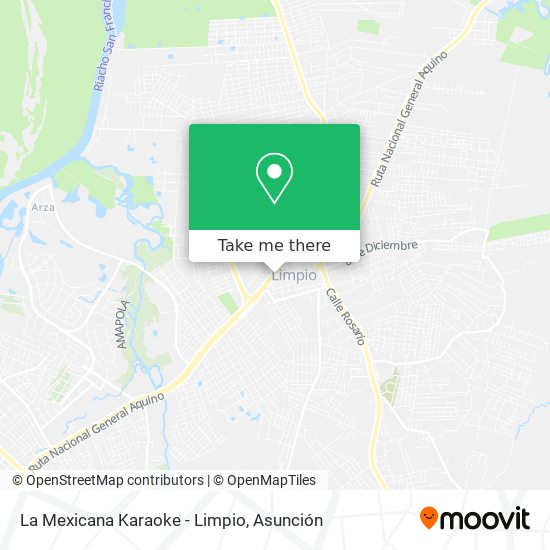 La Mexicana Karaoke - Limpio map