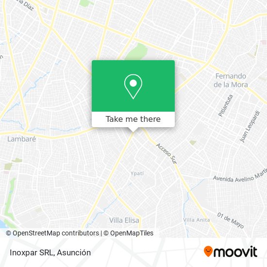 Mapa de Inoxpar SRL