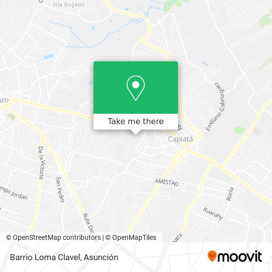Barrio Loma Clavel map