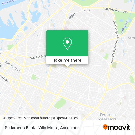 Sudameris Bank - Villa Morra map