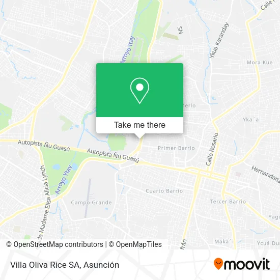 Mapa de Villa Oliva Rice SA