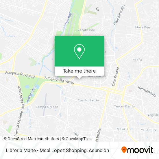 Libreria Maite - Mcal Lopez Shopping map
