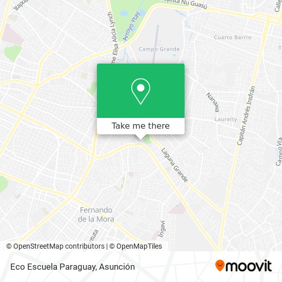 Eco Escuela Paraguay map