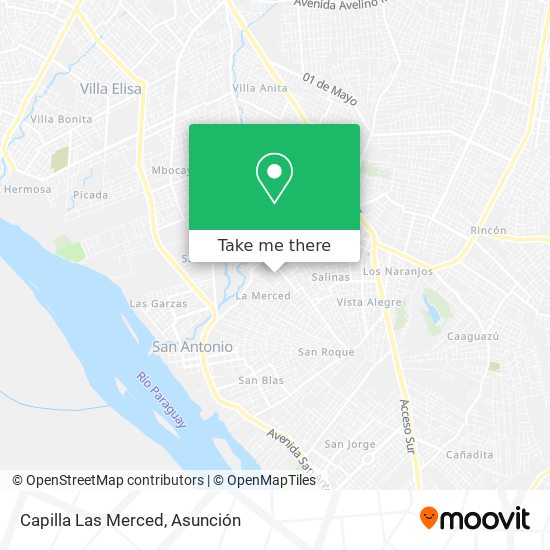 Mapa de Capilla Las Merced