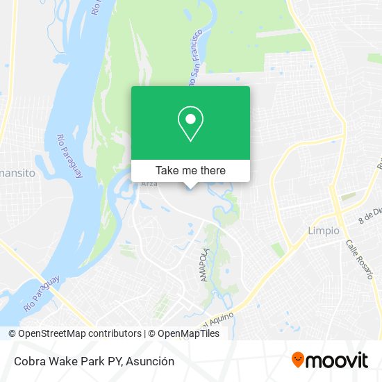 Mapa de Cobra Wake Park PY