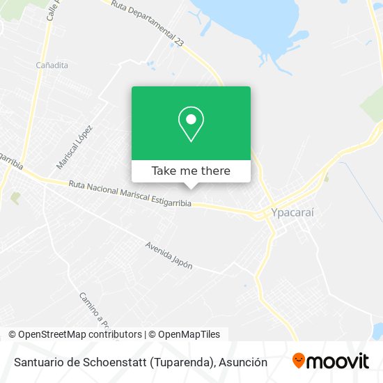 Mapa de Santuario de Schoenstatt (Tuparenda)