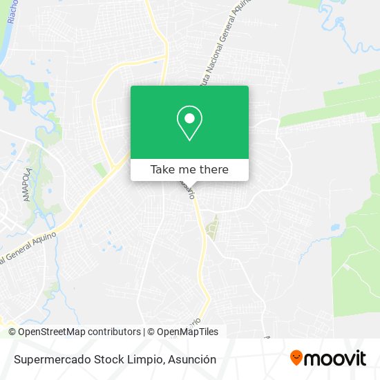 Supermercado Stock Limpio map