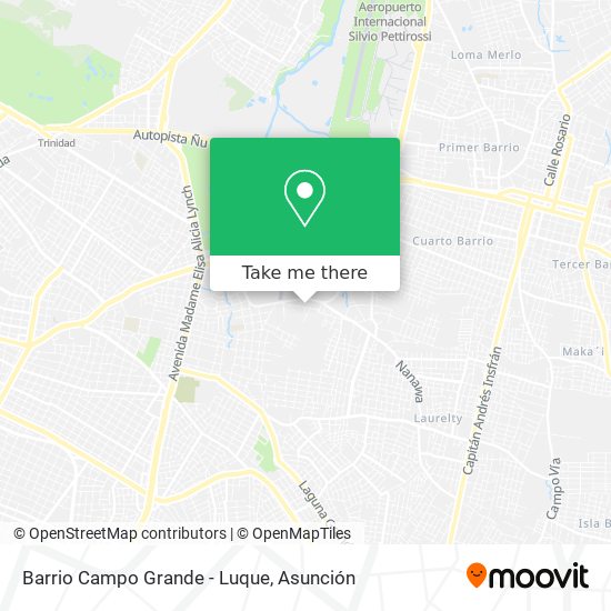 Barrio Campo Grande - Luque map