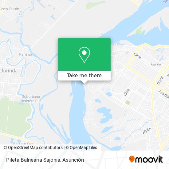 Mapa de Pileta Balnearia Sajonia