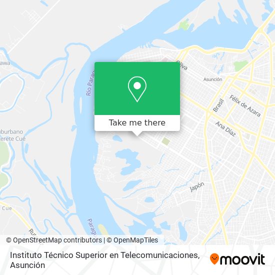 Instituto Técnico Superior en Telecomunicaciones map