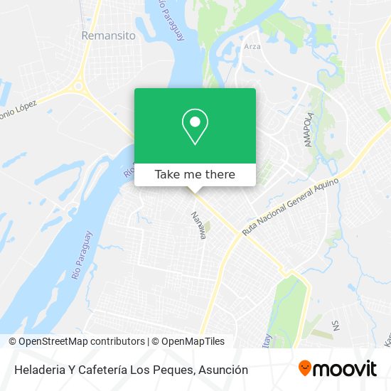 Mapa de Heladeria Y Cafetería Los Peques