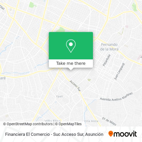 Mapa de Financiera El Comercio - Suc Acceso Sur