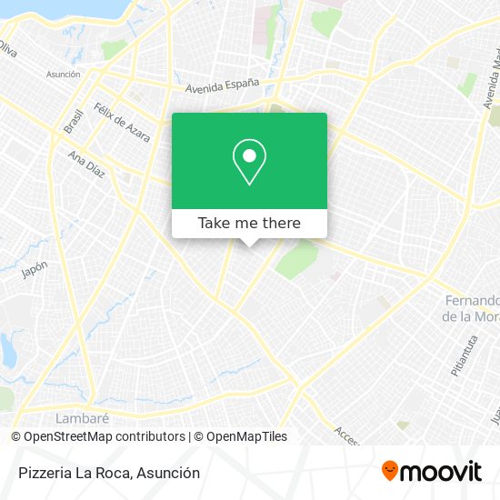 Mapa de Pizzeria La Roca