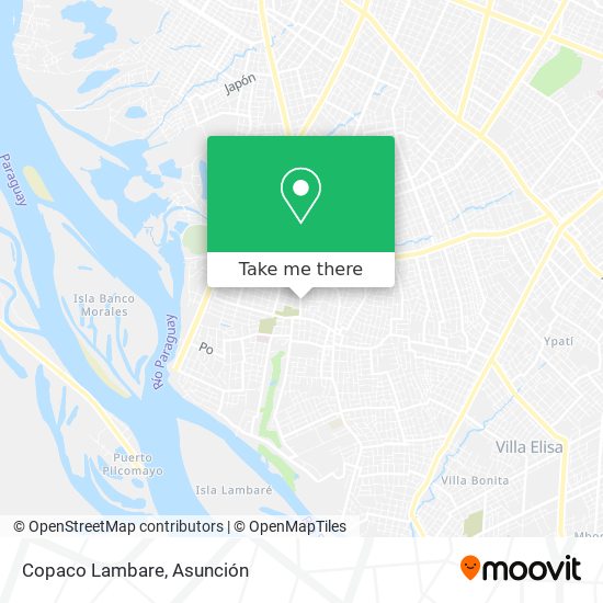 Mapa de Copaco Lambare