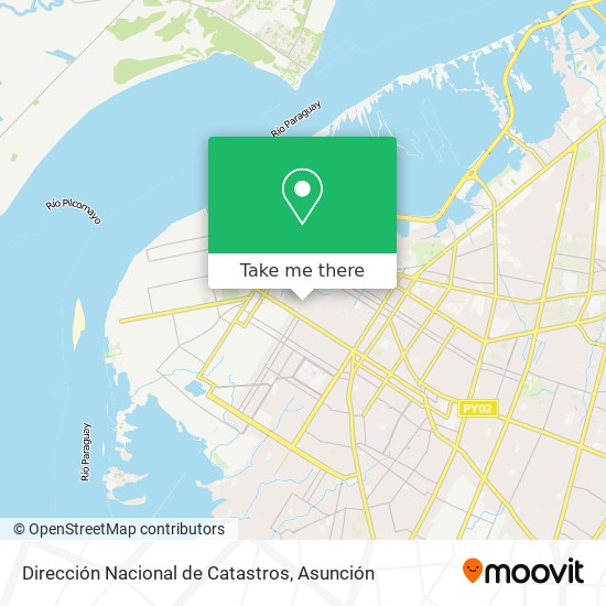 Dirección Nacional de Catastros map