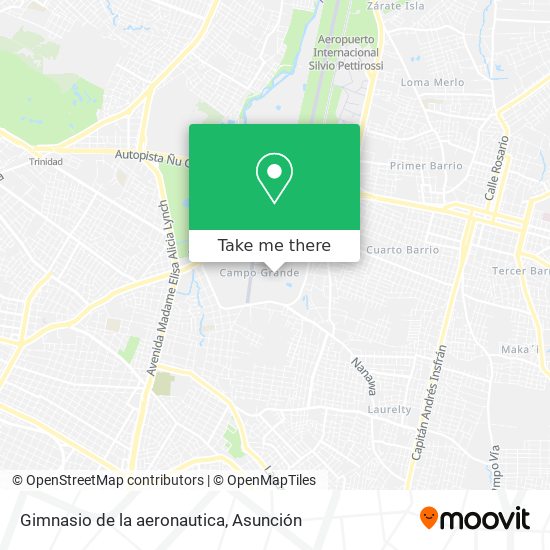 Mapa de Gimnasio de la aeronautica
