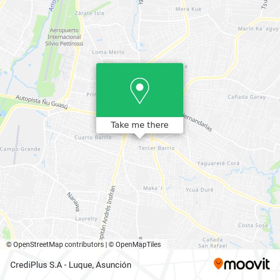 CrediPlus S.A - Luque map