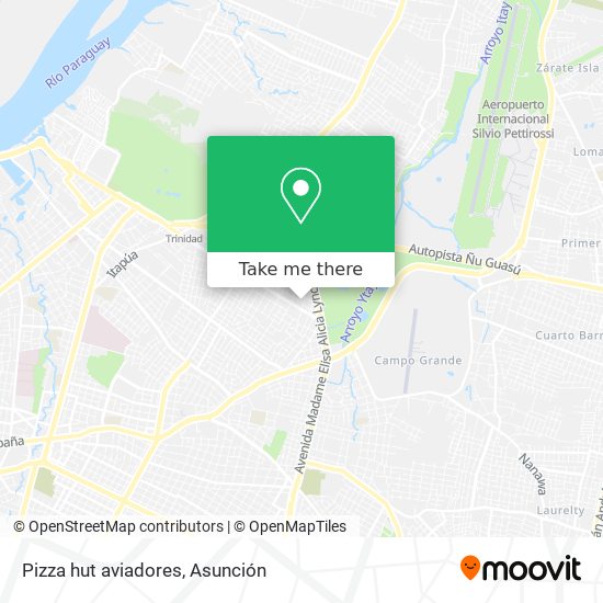 Pizza hut aviadores map