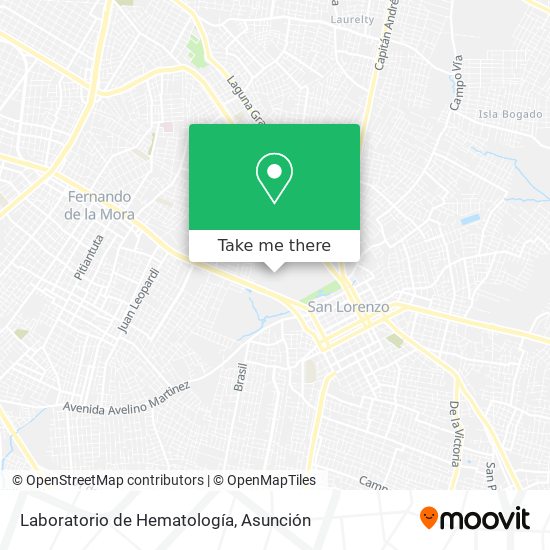 Laboratorio de Hematología map