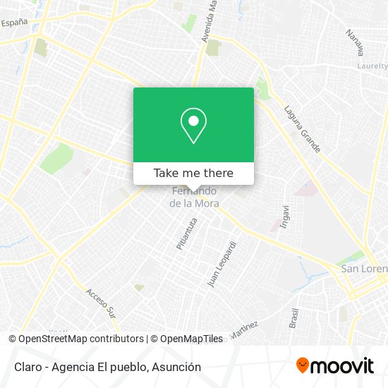 Mapa de Claro - Agencia El pueblo