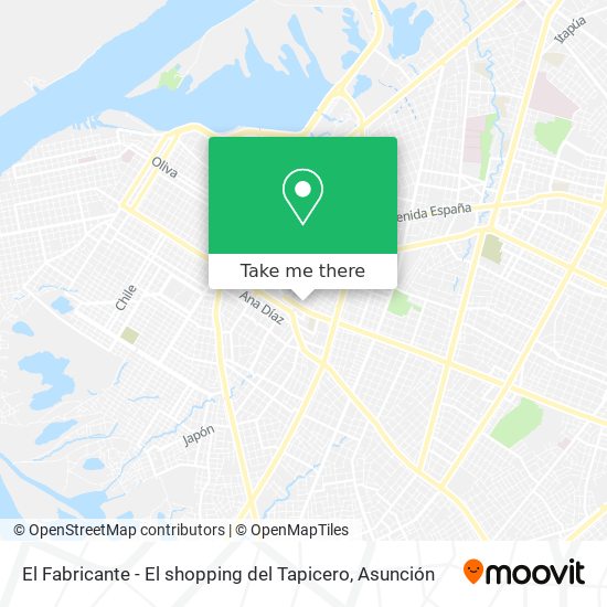El Fabricante - El shopping del Tapicero map