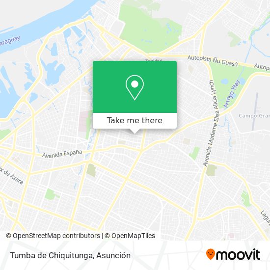 Mapa de Tumba de Chiquitunga