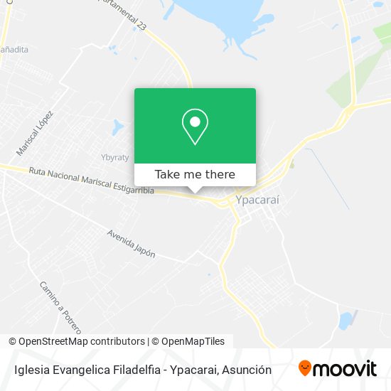 Mapa de Iglesia Evangelica Filadelfia - Ypacarai