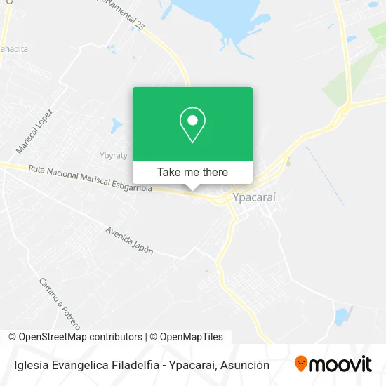 Iglesia Evangelica Filadelfia - Ypacarai map