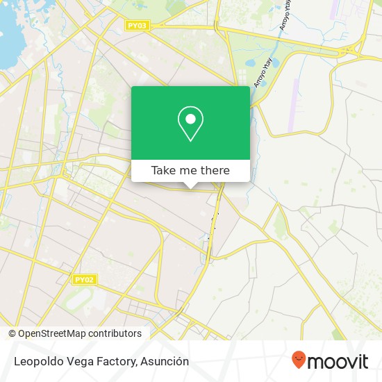 Mapa de Leopoldo Vega Factory