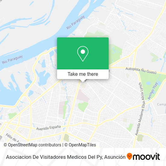 Asociacion De Visitadores Medicos Del Py map