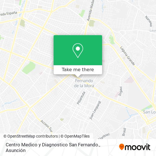Centro Medico y Diagnostico San Fernando. map