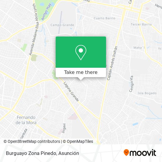 Burguayo Zona Pinedo map