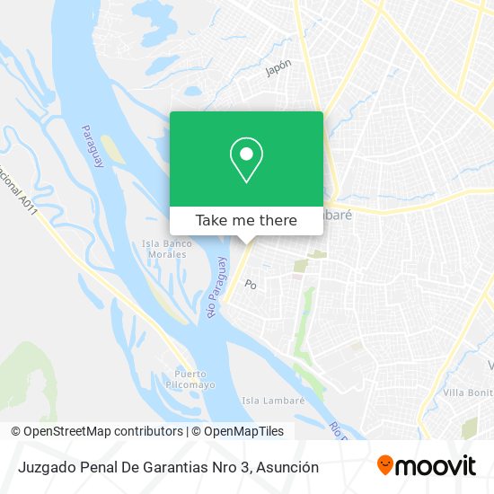 Mapa de Juzgado Penal De Garantias Nro 3