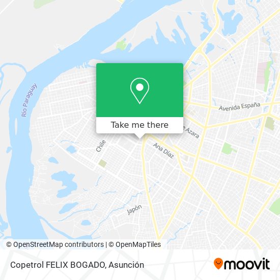 Mapa de Copetrol FELIX BOGADO