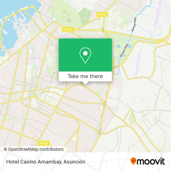 Mapa de Hotel Casino Amambay