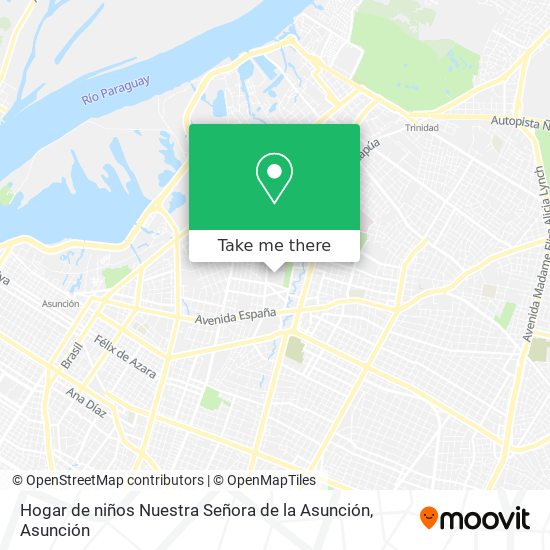Mapa de Hogar de niños Nuestra Señora de la Asunción