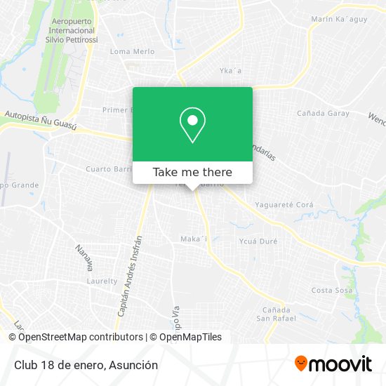 Mapa de Club 18 de enero