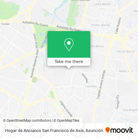Mapa de Hogar de Ancianos San Francisco de Asis