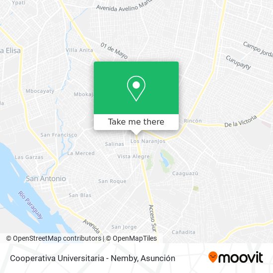 Cooperativa Universitaria - Nemby map