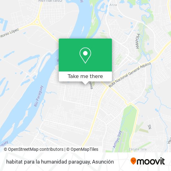 habitat para la humanidad paraguay map