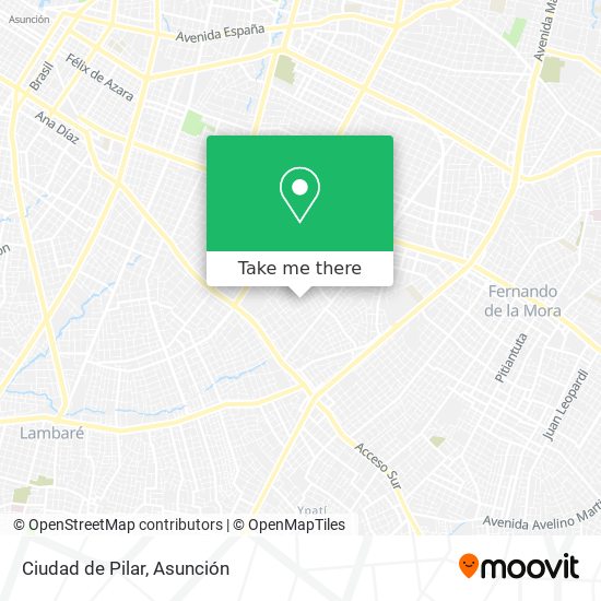 Mapa de Ciudad de Pilar