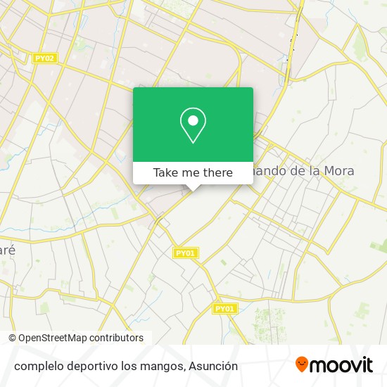 complelo deportivo los mangos map