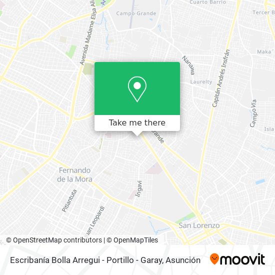Escribanía Bolla Arregui - Portillo - Garay map