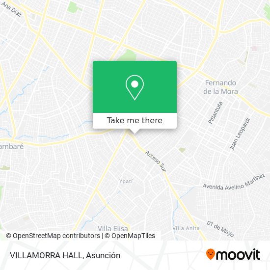 Mapa de VILLAMORRA HALL