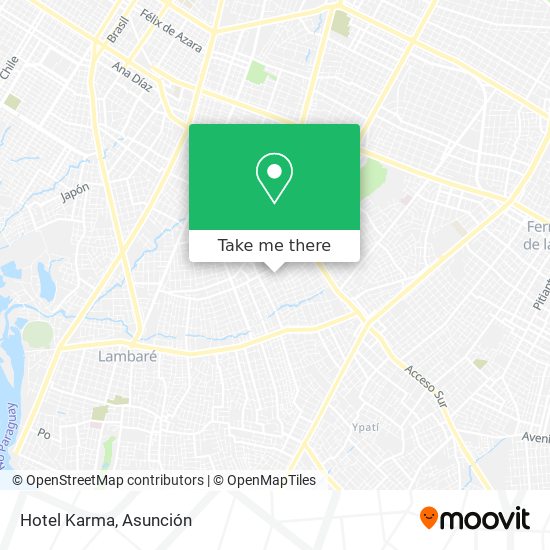 Hotel Karma map