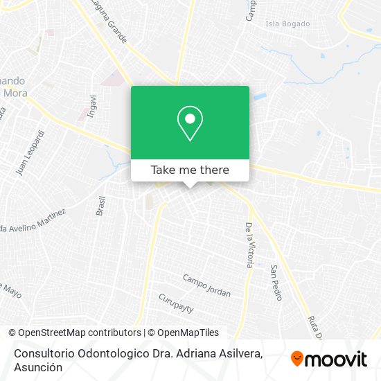 Consultorio Odontologico Dra. Adriana Asilvera map