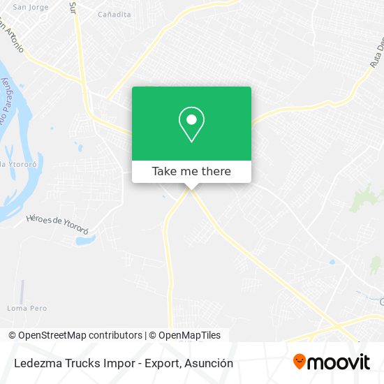 Mapa de Ledezma Trucks Impor - Export