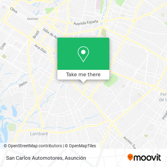 San Carlos Automotores map