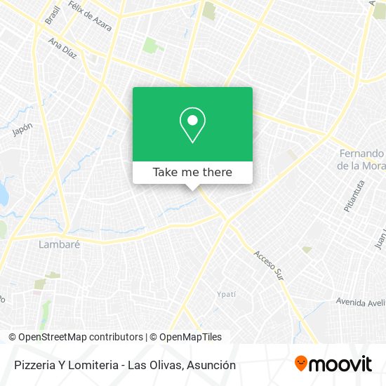 Pizzeria Y Lomiteria - Las Olivas map