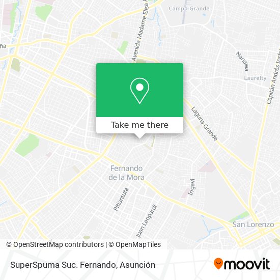 Mapa de SuperSpuma Suc. Fernando